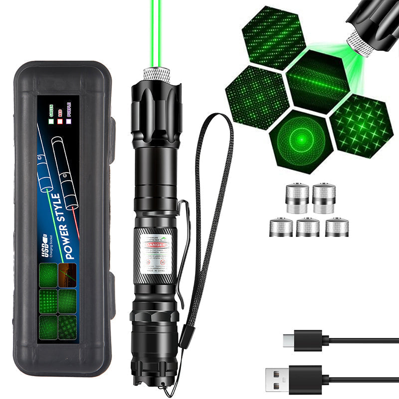 🛠️Portable Rechargeable Red & Green Laser Flashlight – USB Rechargeable Alignment & Inspection Device For Mechanics✨