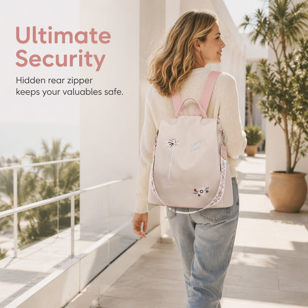 Anti-Theft Large Capacity Backpack for Women