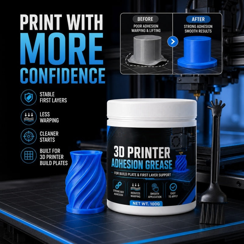 Anti-Warping Adhesion Grease for 3D Printers