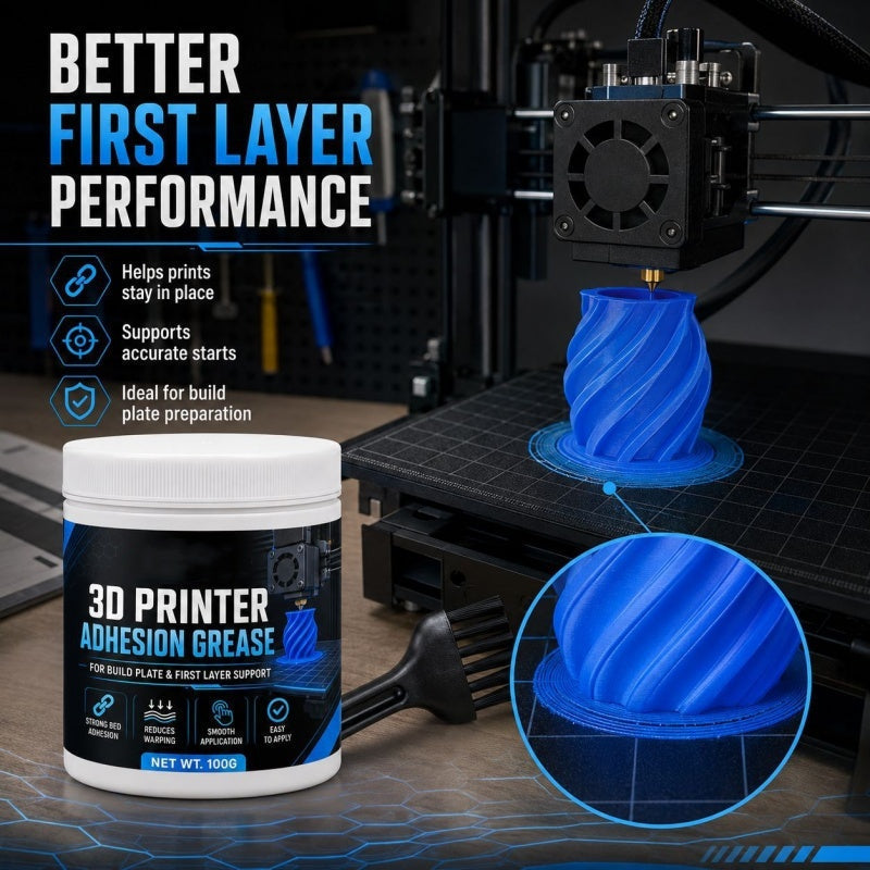 Anti-Warping Adhesion Grease for 3D Printers