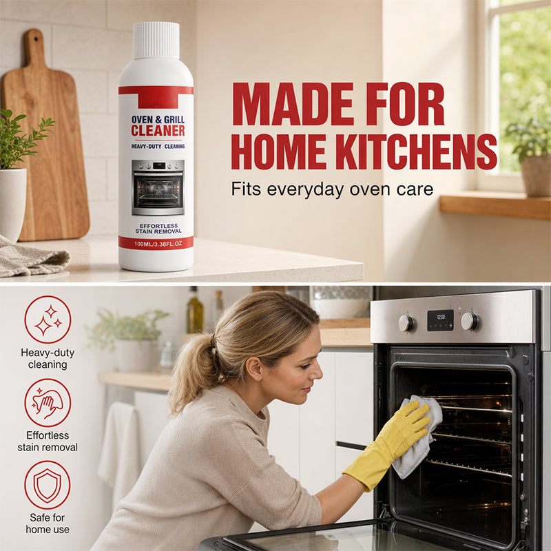 Heavy-Duty Oven and Grill Cleaner-Quick-Acting Degreaser for Kitchen Stains