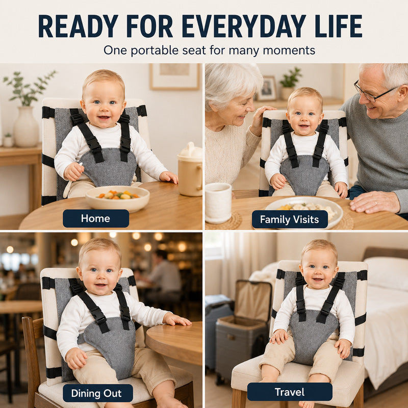 👶Portable Baby High Chair Safety Harness Strap