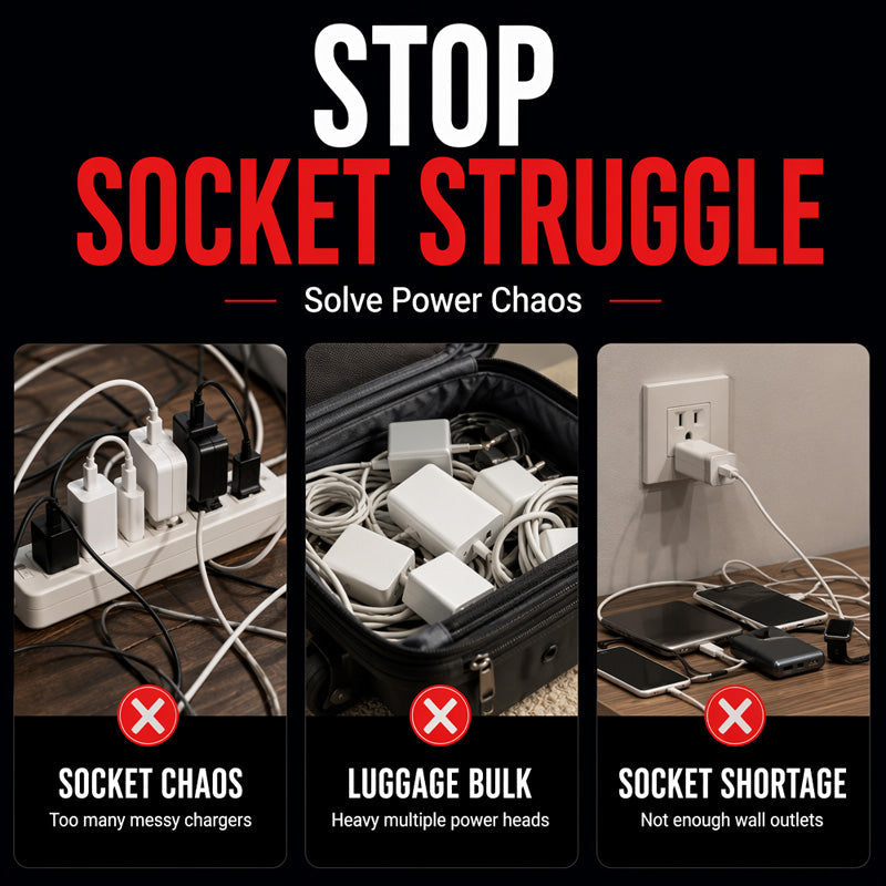 4-Port USB Charger Adapter