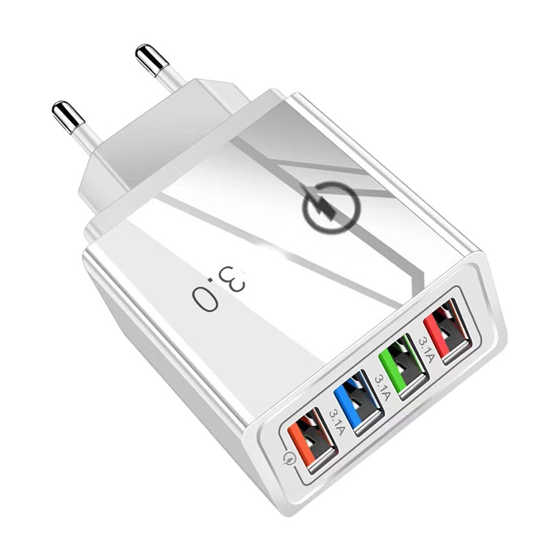 4-Port USB Charger Adapter