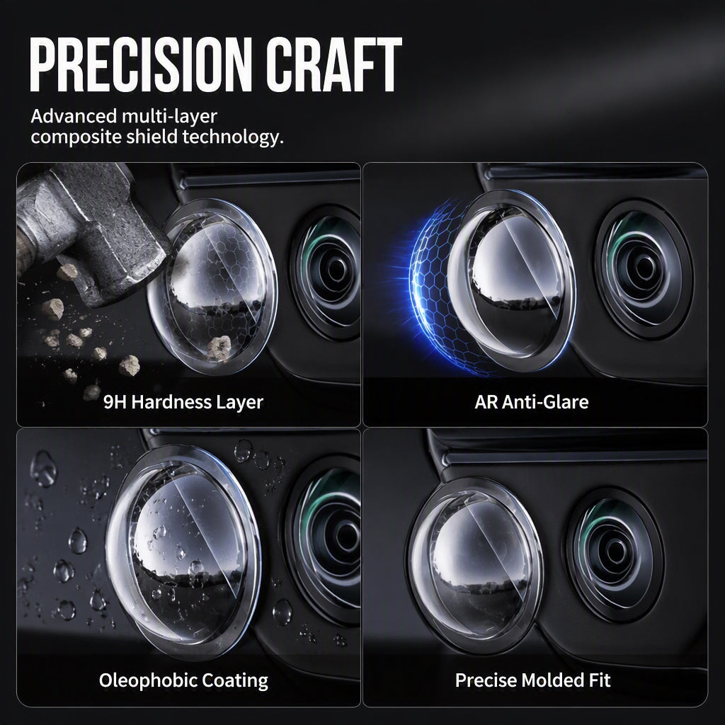 🎉 2026 Sale — Over 22,700 Sold!📷 Clear HD Acrylic Car Camera Lens Protective Cover ✨