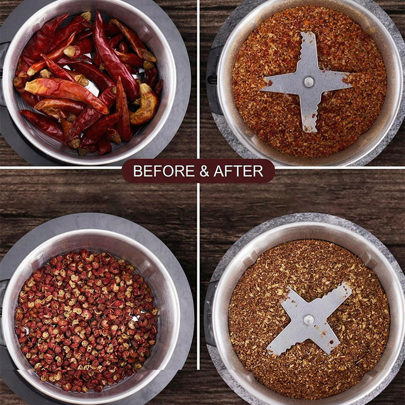 Superfine Electric Grinder – One-Touch & Food-Grade Stainless Design, No More Uneven Grind