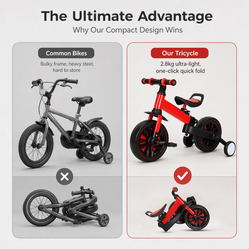 🚲 LIMITED-TIME 50% OFF! 💥3-in-1 Tricycle & Balance Bike for Kids – Playful, Stable & Adaptable 👶✨