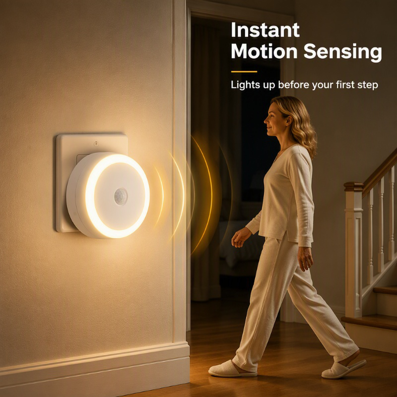 🥳2026 HOT SALE🥳💞50K+ SOLD! 🥩🔪 50% OFF!Plug-in Motion Sensor Night Light