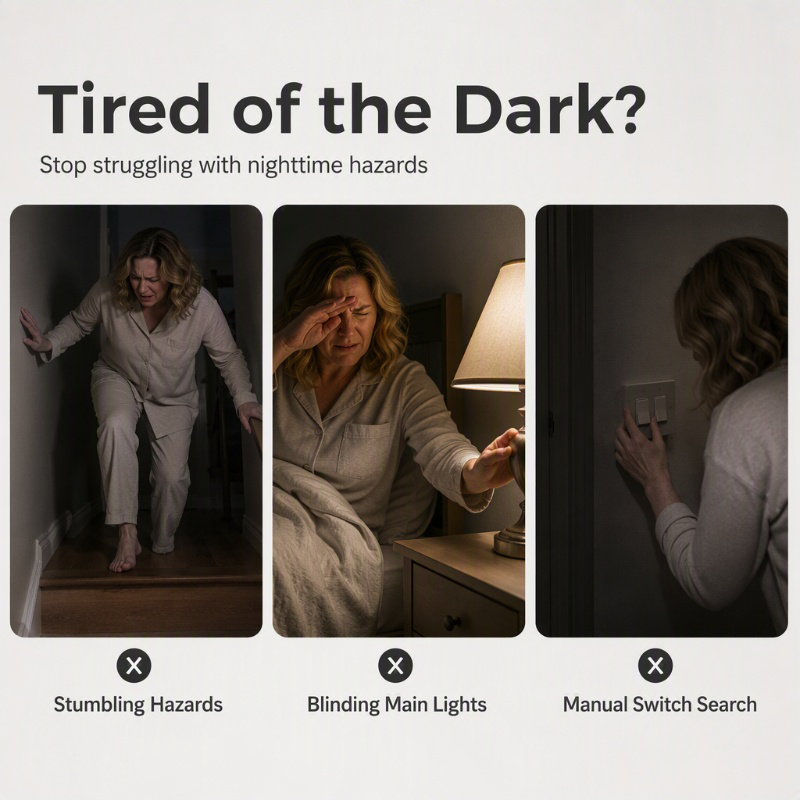 🥳2026 HOT SALE🥳💞50K+ SOLD! 🥩🔪 50% OFF!Plug-in Motion Sensor Night Light