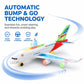 Bump & Go Instantly! No-Stop Light-Up Musical Airplane