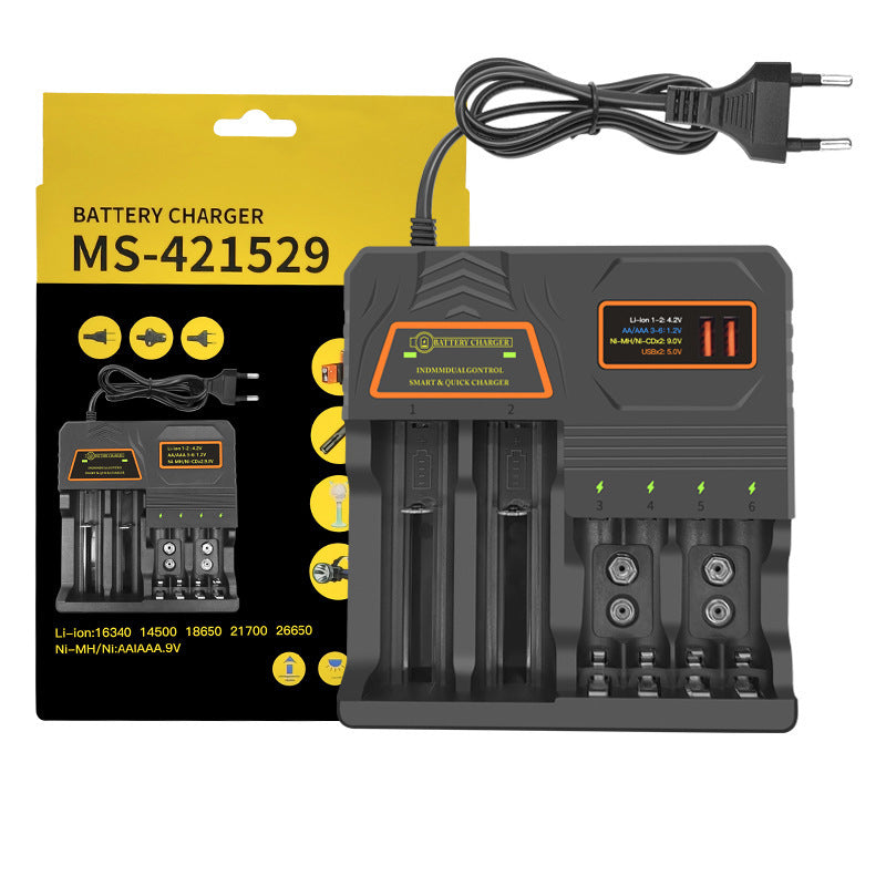 Smart Multi-Slot Rechargeable Battery Charger