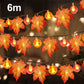 LED Maple Leaf Pumpkin String Lights