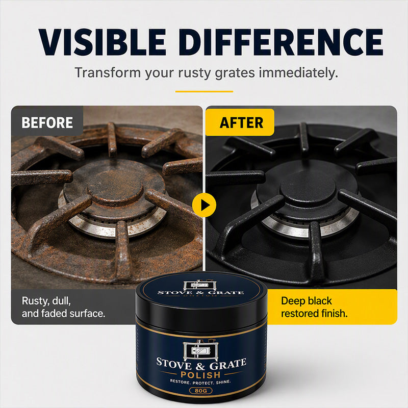 Cast Iron Stove Polish with Sponge 