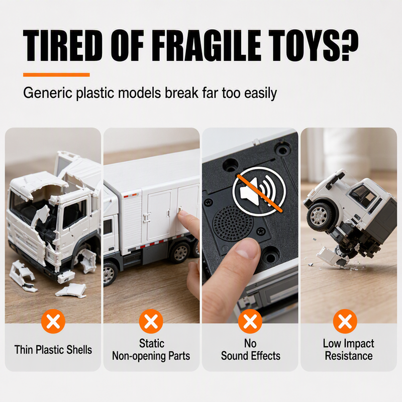 Pull-Back Alloy Command Truck Toy