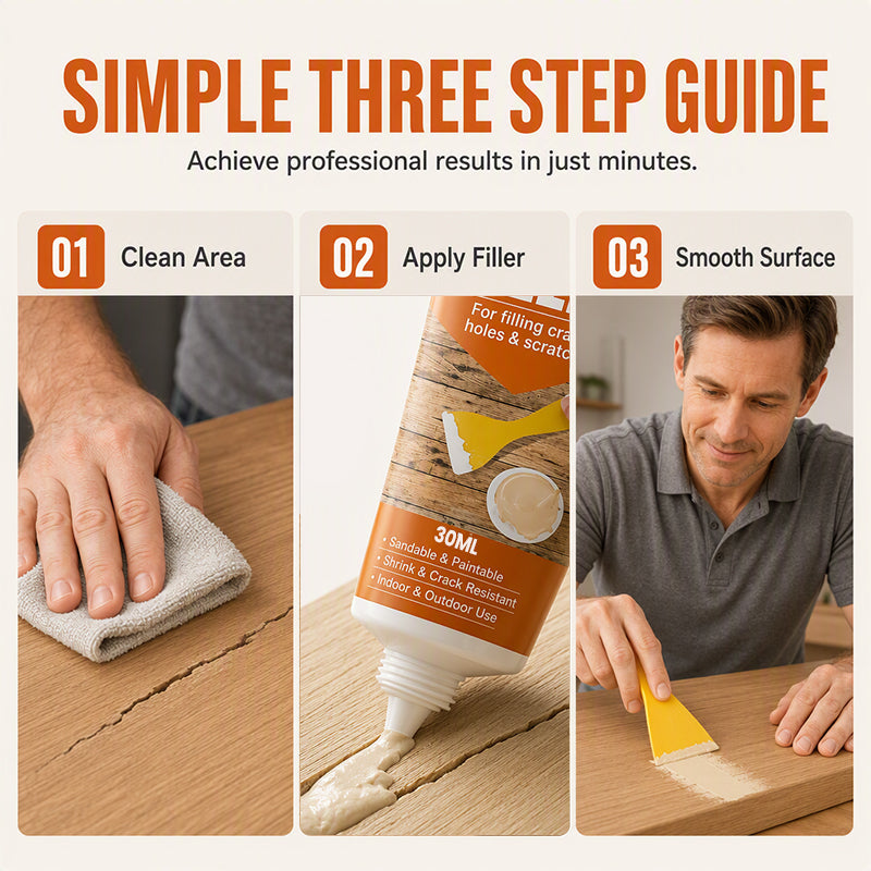 🔥Limited Time Promotion 50% OFF🔥Wood Filler for Cracks and Holes