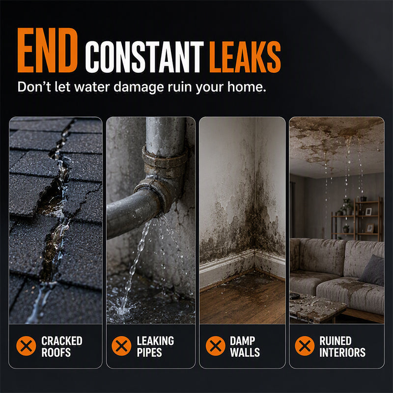 🏆 Last Day Special Price £7.99! 💧Buy 2 Get 1 Free🎁Portable Instant Leak Sealant Spray, Strong Adhesion Waterproof Sealing Spray