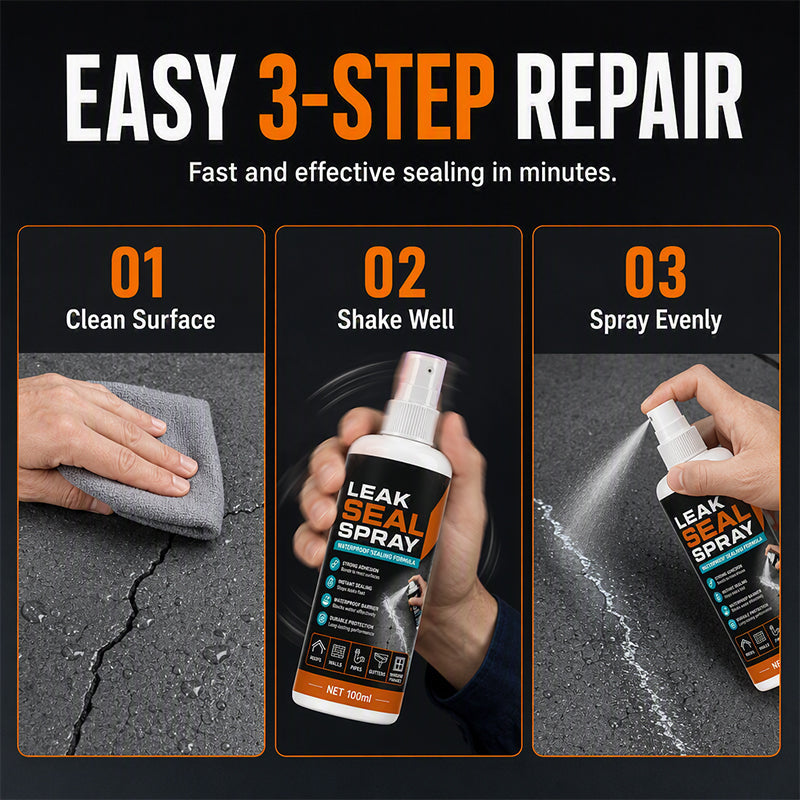 🏆 Last Day Special Price £7.99! 💧Buy 2 Get 1 Free🎁Portable Instant Leak Sealant Spray, Strong Adhesion Waterproof Sealing Spray