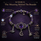 💜 Gothic Purple Rhinestone Halloween Bracelet