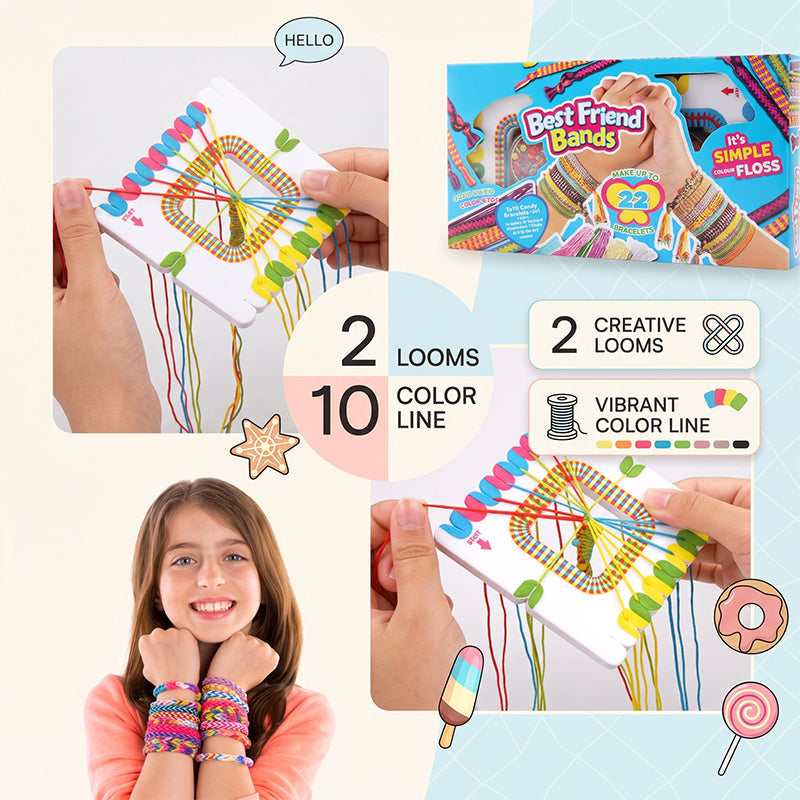 🌈 Kids’ DIY Friendship Bracelet Making Kit