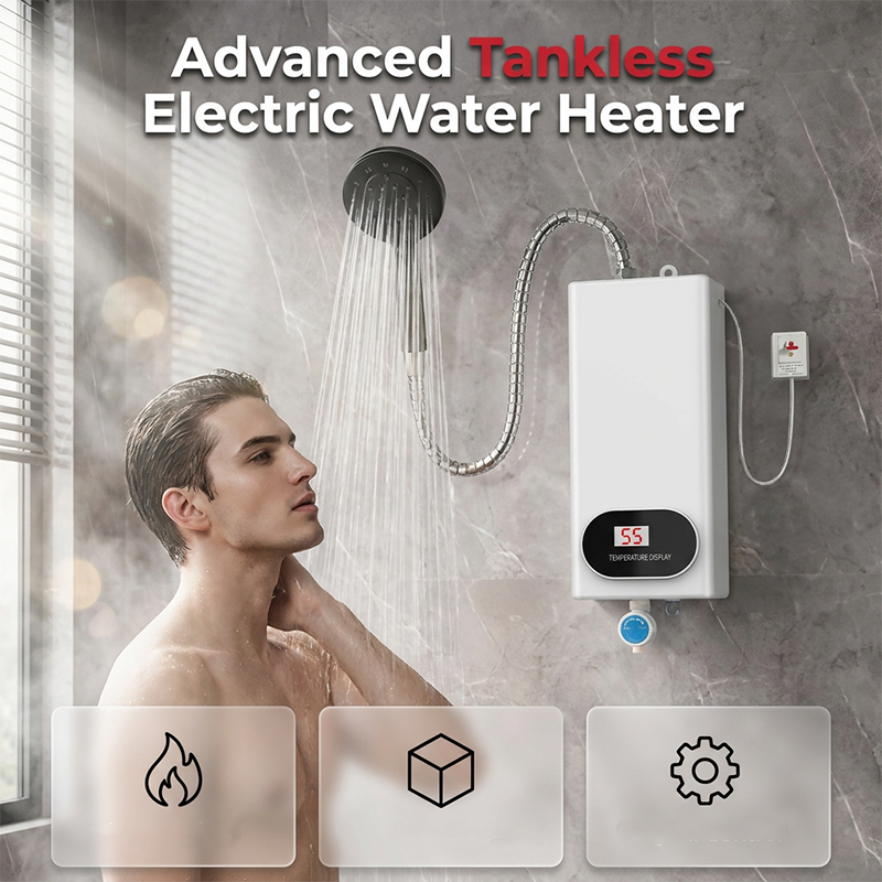 Electric Water Heater with Digital Display