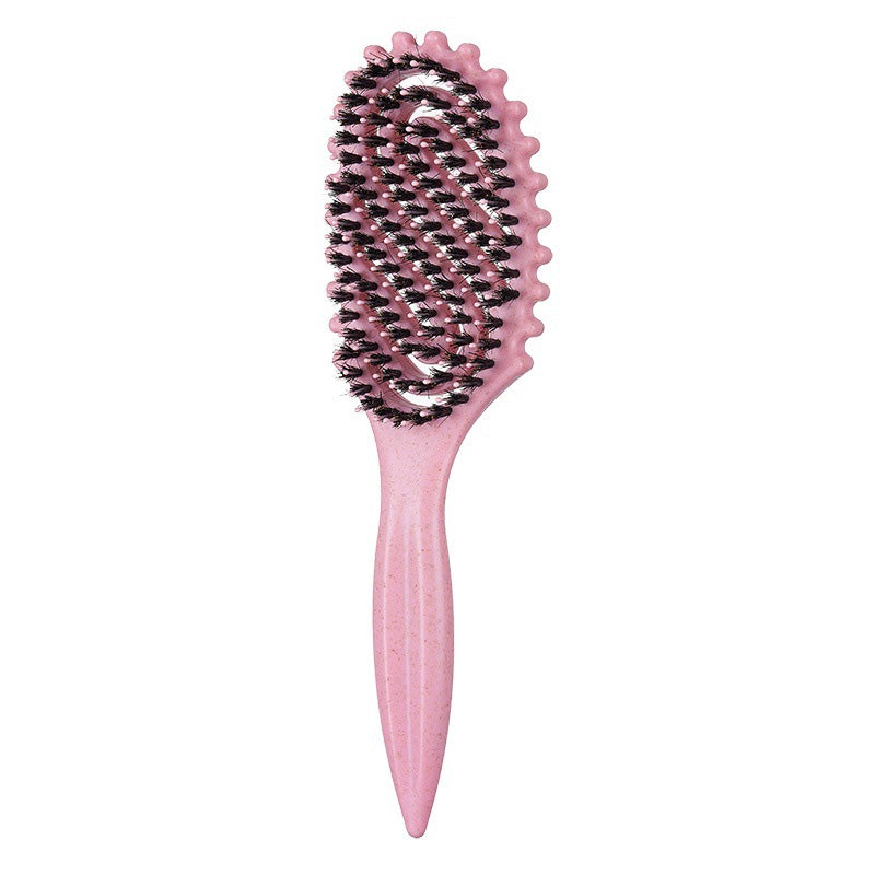 Vented Boar Bristle Brush for Curly Hair