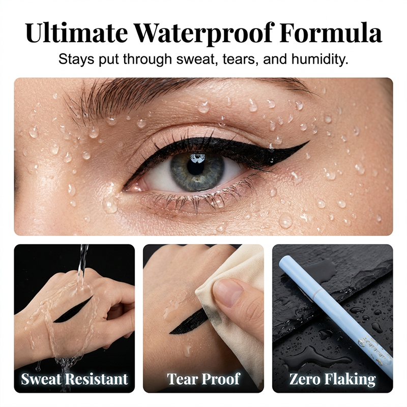 👁️Waterproof Fine Eyeliner Pen👁️ – 0.01mm Tip with Smudge-Proof Formula – Ideal for Precise, Long-Lasting Eye Makeup ⚡