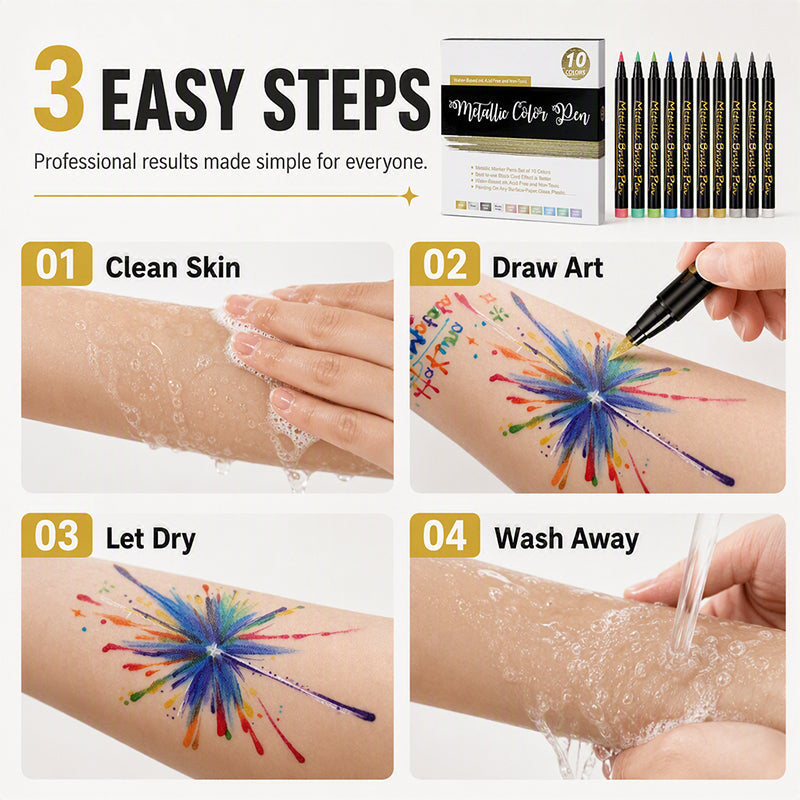 Temporary Tattoo Body Paint Markers