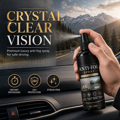Car Glass Anti-Fog Spray for Clear Visibility