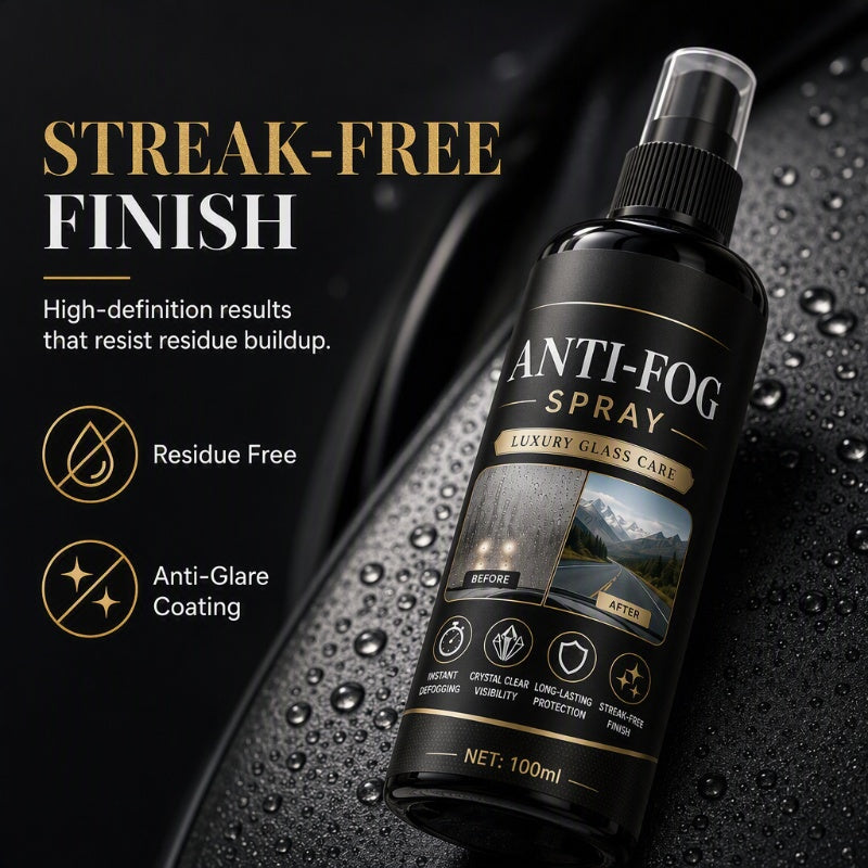 Car Glass Anti-Fog Spray for Clear Visibility
