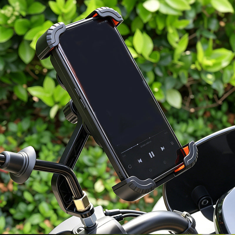 📱 Shock-absorbing bike rack – 4-axle, mechanical lock, one-handed operation. Perfect for e-bikes! 🚴‍♂️🔒