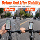 📱 Shock-absorbing bike rack – 4-axle, mechanical lock, one-handed operation. Perfect for e-bikes! 🚴‍♂️🔒