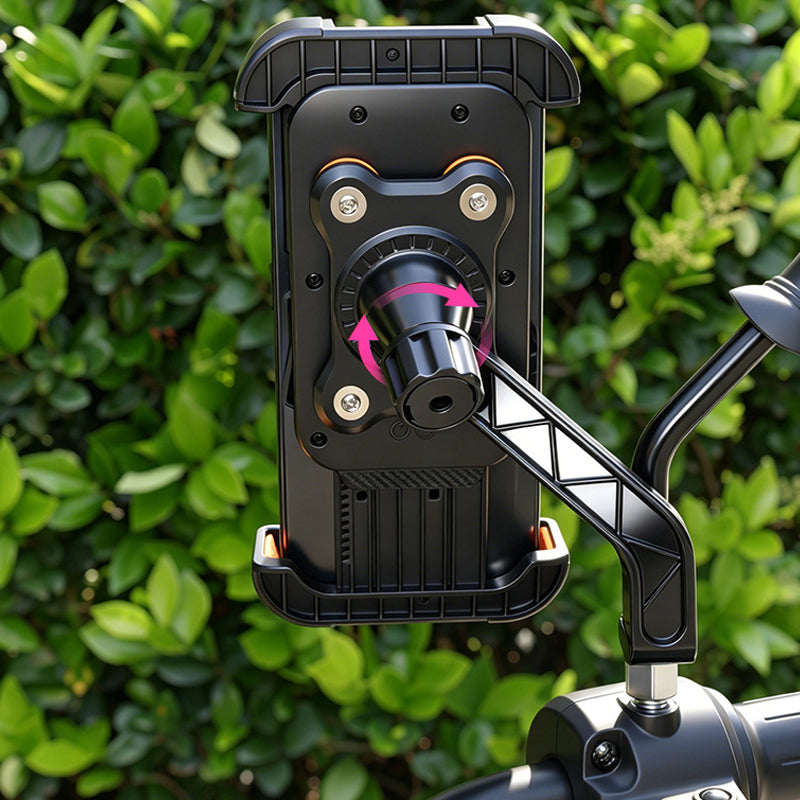 📱 Shock-absorbing bike rack – 4-axle, mechanical lock, one-handed operation. Perfect for e-bikes! 🚴‍♂️🔒