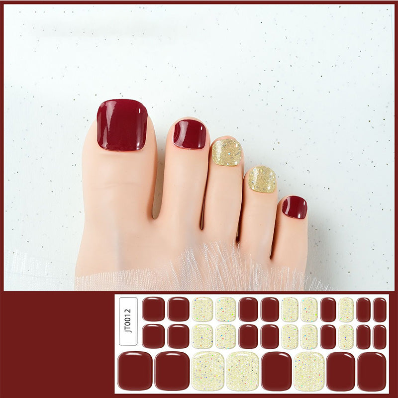 🥳2026 HOT SALE🥳💞Semi-Cured Gel Toenail Stickers