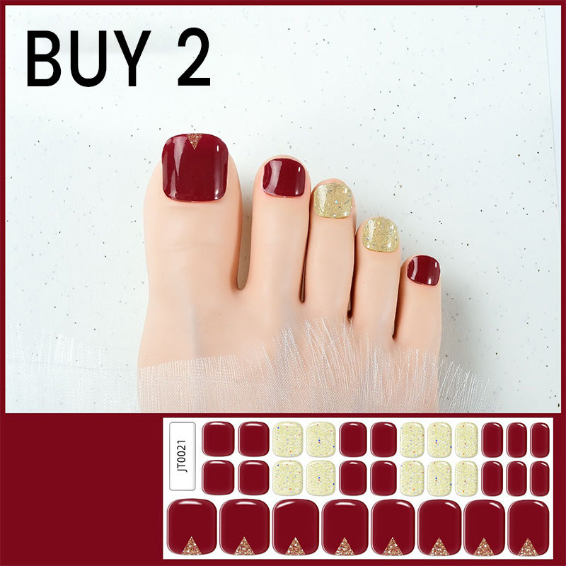 🥳2026 HOT SALE🥳💞Semi-Cured Gel Toenail Stickers