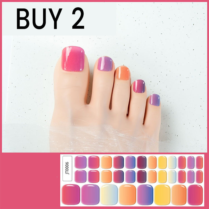 🥳2026 HOT SALE🥳💞Semi-Cured Gel Toenail Stickers