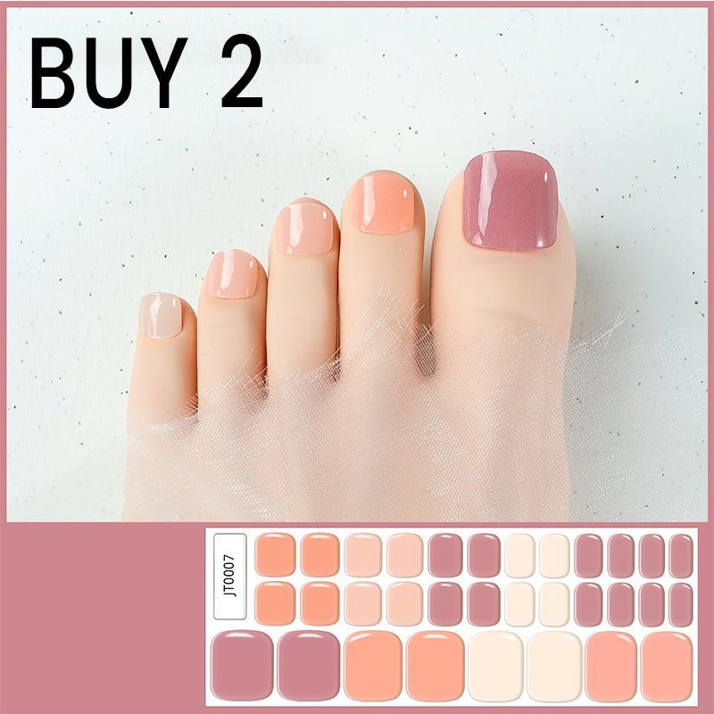 🥳2026 HOT SALE🥳💞Semi-Cured Gel Toenail Stickers