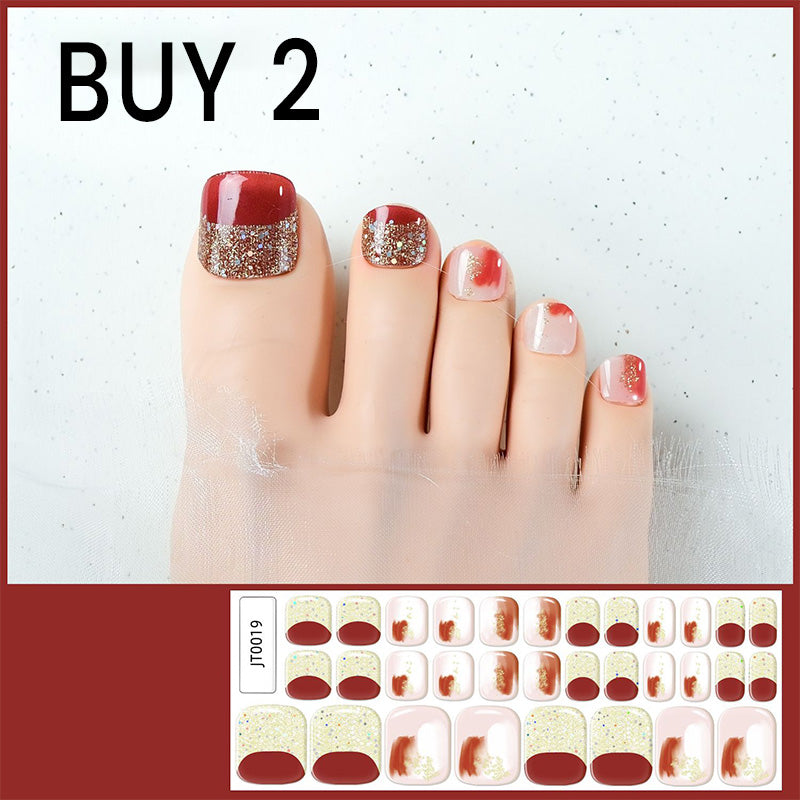 🥳2026 HOT SALE🥳💞Semi-Cured Gel Toenail Stickers