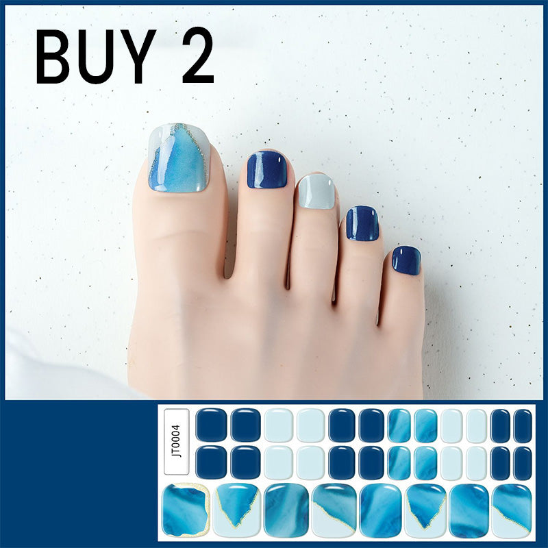 🥳2026 HOT SALE🥳💞Semi-Cured Gel Toenail Stickers