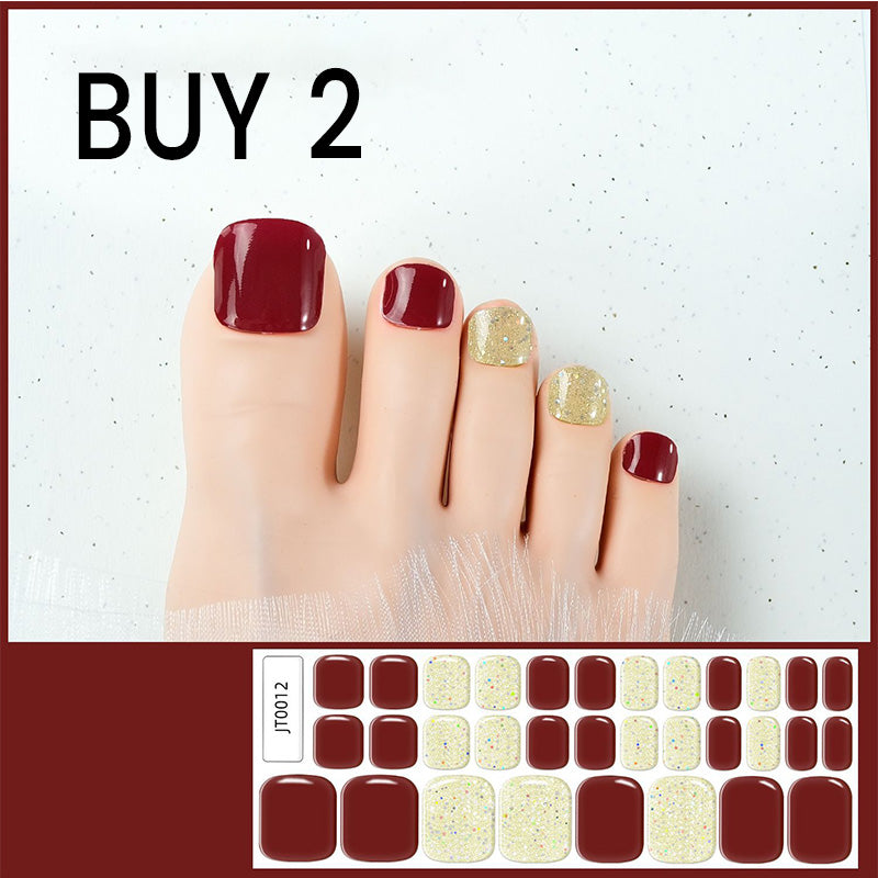 🥳2026 HOT SALE🥳💞Semi-Cured Gel Toenail Stickers