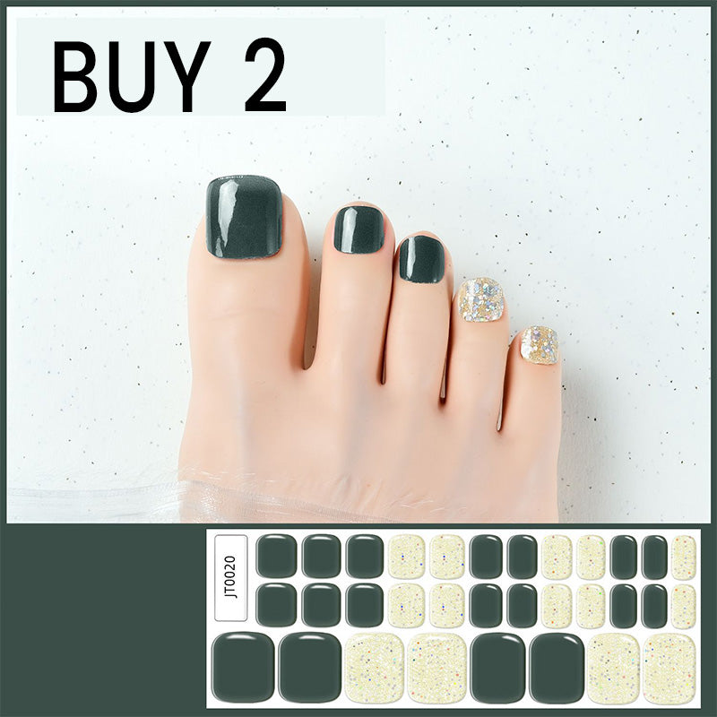 🥳2026 HOT SALE🥳💞Semi-Cured Gel Toenail Stickers