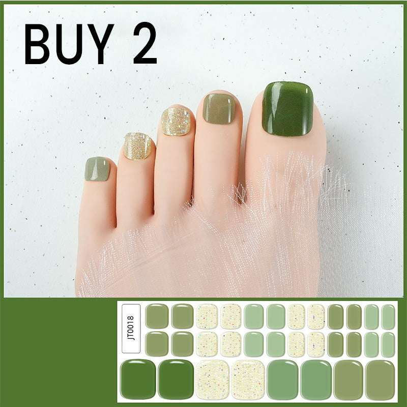 🥳2026 HOT SALE🥳💞Semi-Cured Gel Toenail Stickers