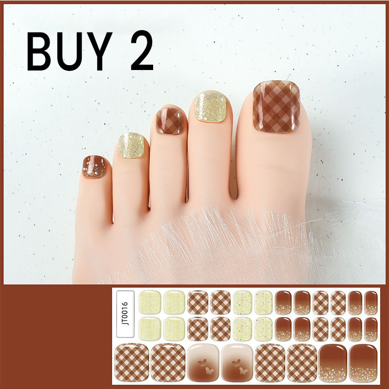 🥳2026 HOT SALE🥳💞Semi-Cured Gel Toenail Stickers