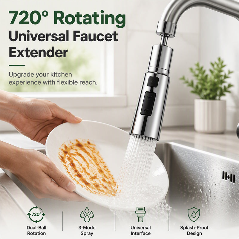 Universal Rotating Kitchen Faucet Nozzle