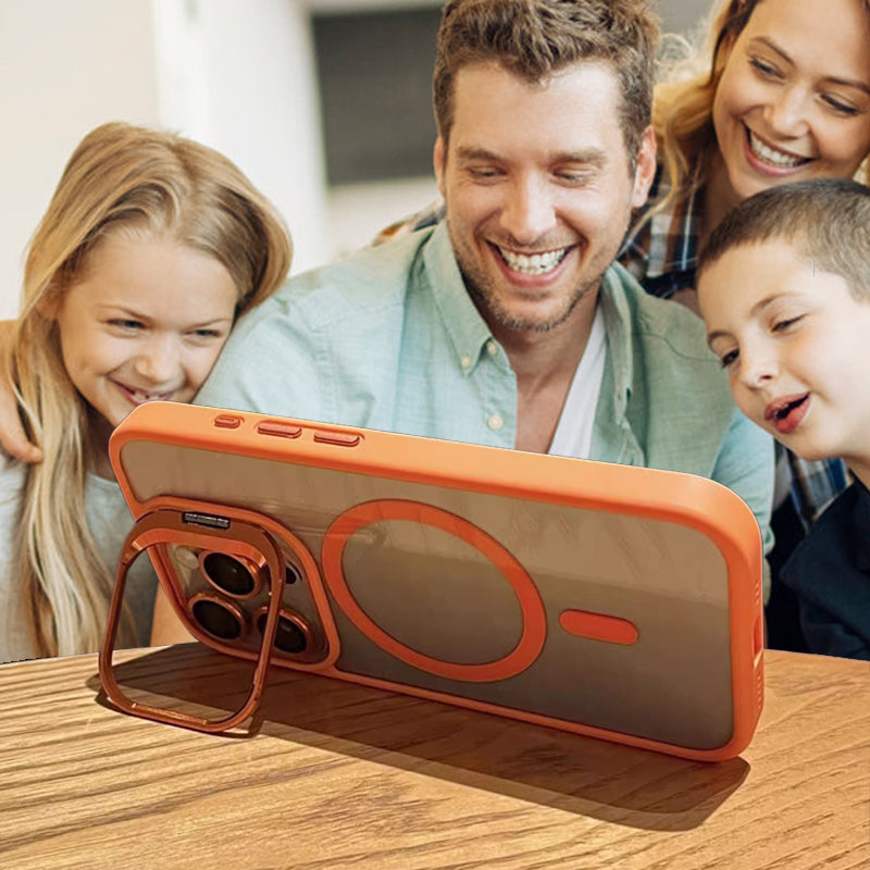 📱 Magnetic iPhone Case | 180° Ring Stand