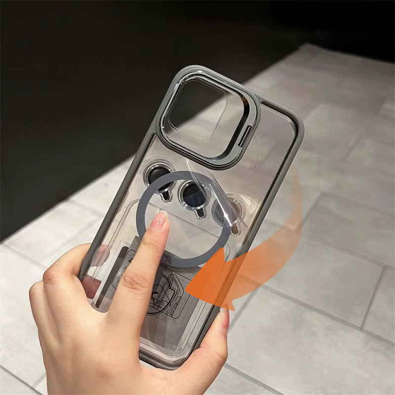📱 Magnetic iPhone Case | 180° Ring Stand