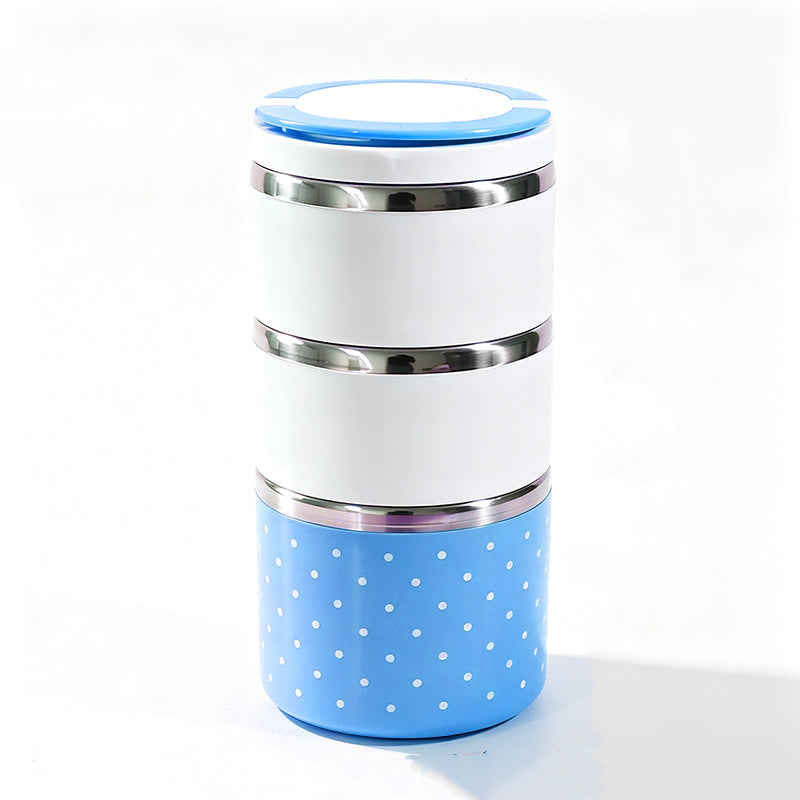 🍱 Insulated Stainless Lunch Box | 1–3 Layers