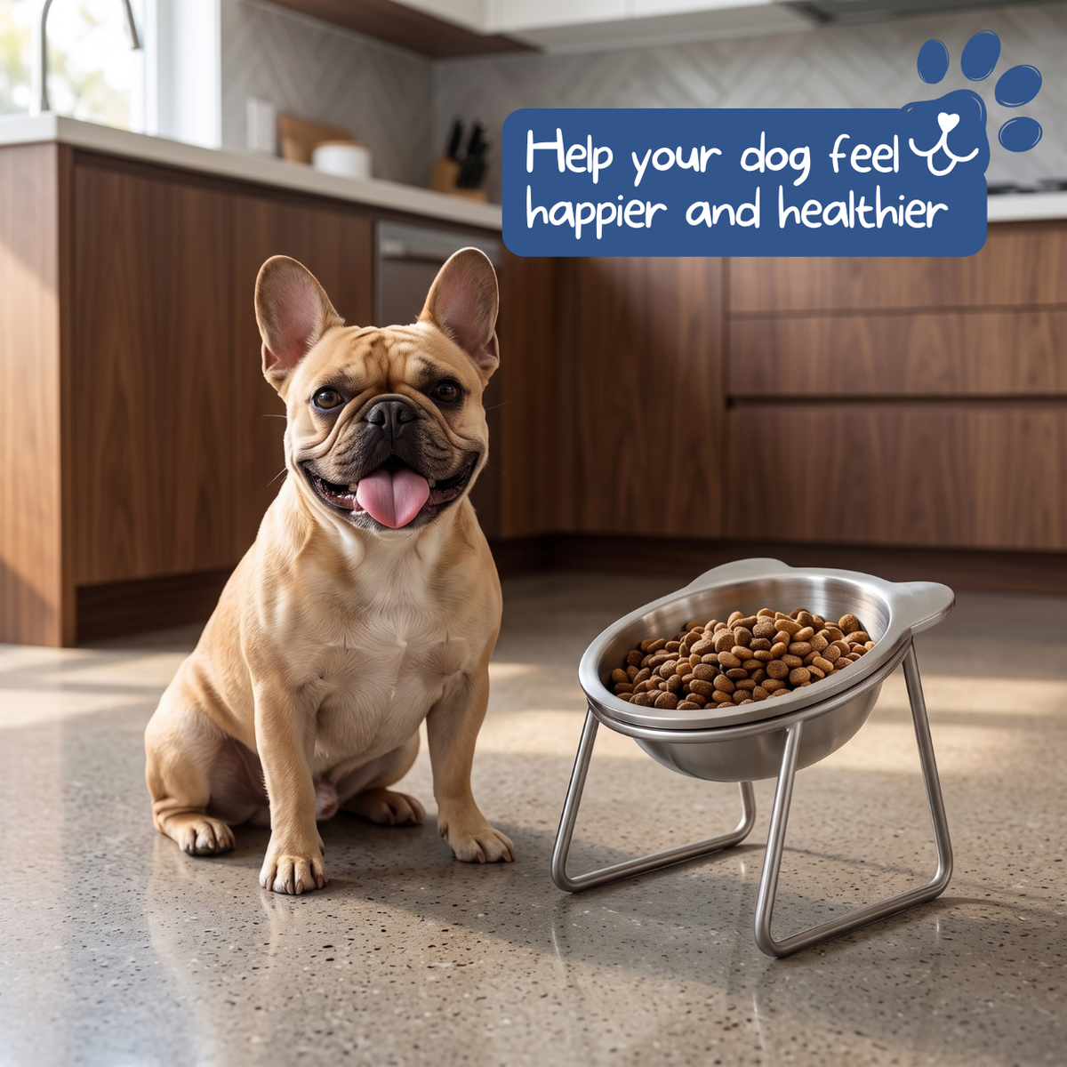 🏆 Last Day Special Price £9.99! 🥣15° Tilted Orthopaedic Feeding Bowl