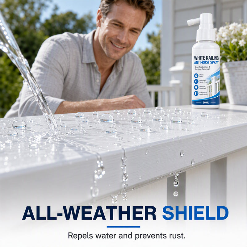 🛡️ White Railing Care Spray | Surface Refresh