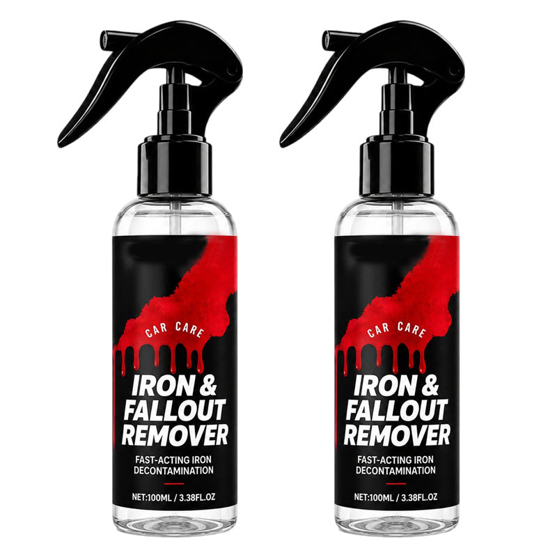 🚗50% OFF NOW! Fast-Acting Car Iron and Fallout Remover Spray‑pH Neutral Wheel & Paint Decontamination Spray, Dissolves Brake Dust, Rust Spots & Metal Particles