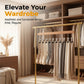 Hang 10 Items Instantly! No-Slip Wooden Multi-Clip Organizer